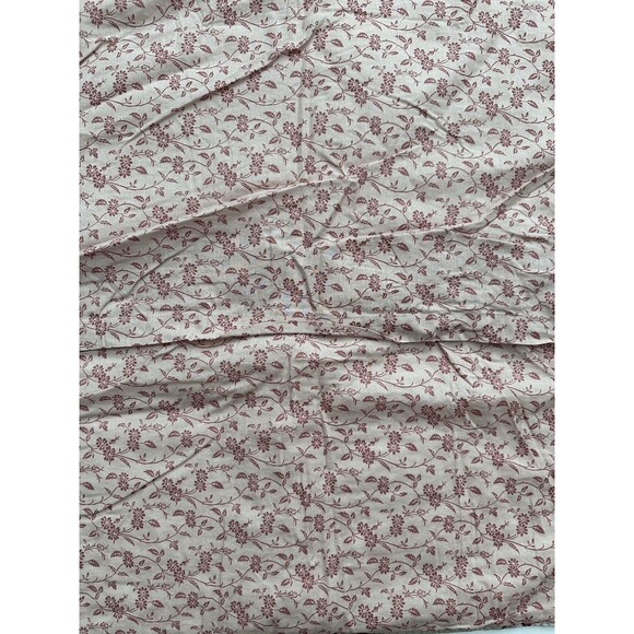 Pottery Barn Adelise Floral Cotton Linen Reversible Shams ~ Euro ~ Pair (2) - Picture 3 of 3